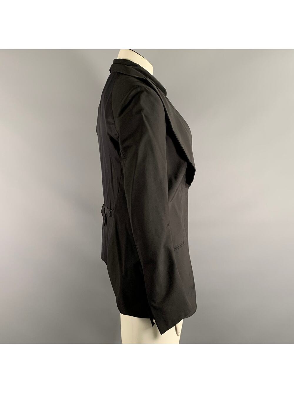 ALESSANDRO VASINI Size M Black Wool Blend Blazer Jacket Indoor Blazer
